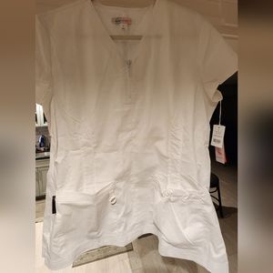 Koi scrub top large women's